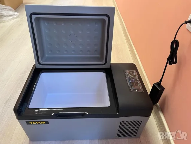 Нов 20L Преносим Фризер и хладилник за кола тир и бус, до -20°C, 12/24V + 220V, Bluetooth