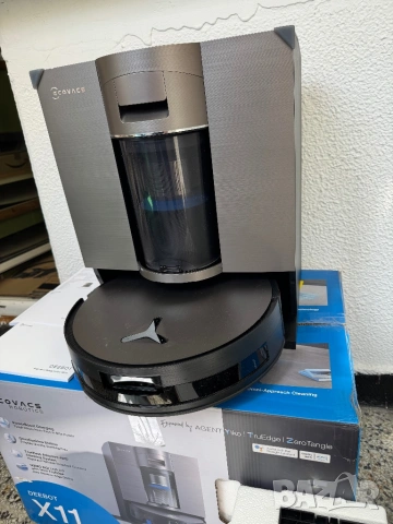 Робот Прахосмукачка + Станция ECOVACS X11 OMNI Cyclone 19500 Pa, Самоизпразване PureCyclone 2.0!, снимка 6 - Прахосмукачки - 54305809