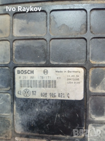 Компютър , ECU , VW Golf 3 1.9TDI 1994г. 0281001170 , 028906021C , снимка 5 - Части - 54382985