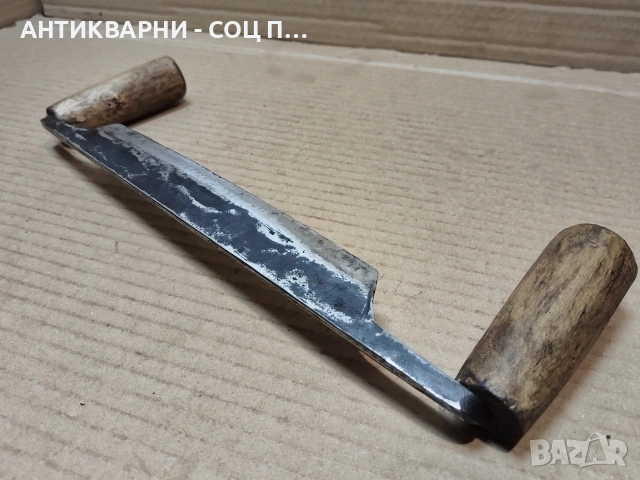 Стар Кован Рукан, Дърводелски Нож За Белене На Дърво. / НОМЕР 1778., снимка 8 - Антикварни и старинни предмети - 54001965