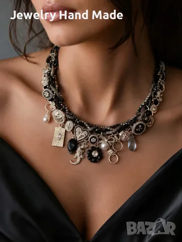Красиво колие "Fashion'', снимка 3 - Колиета, медальони, синджири - 55303959