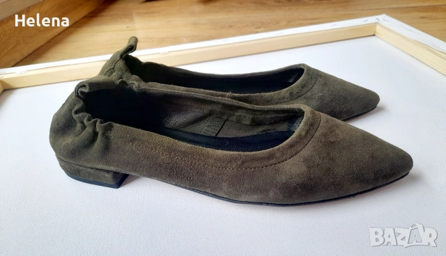 Балетки Minelli от естествен велур размер 35, снимка 6 - Дамски ежедневни обувки - 54325620