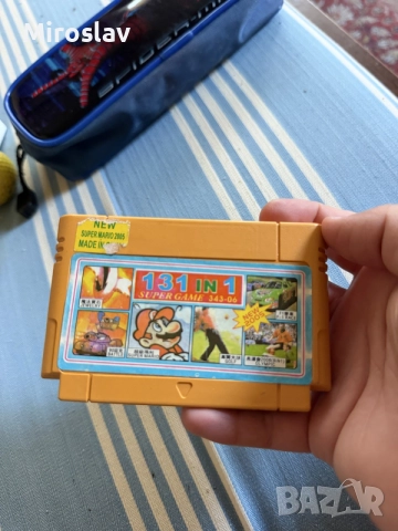 Ретро жълта дискета за конзола Терминатор / Famicom – 131 in 1 (Super Mario, Battle City видео игра