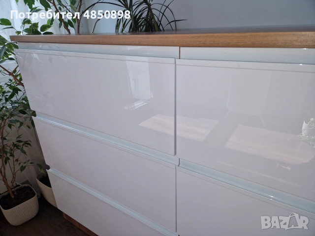 Комод - шест чекмеджета; механизми за плавно затваряне; д130/ш45/в85, снимка 6 - Скринове - 55071380