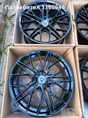 НОВИ!!! ДЖАНТИ МЕРЦЕДЕС 19" 5Х112 спорт пакет Mercedes 5x112, снимка 3 - Гуми и джанти - 54495740