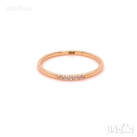 Златен дамски пръстен 0,97гр. размер:54 14кр. проба:585 модел:38798-1