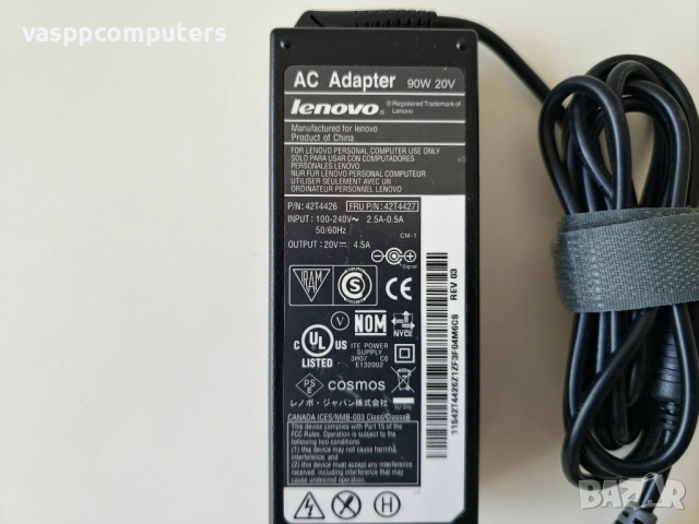 Оригинален Захранващ Адаптер, зарядно Lenovo 20V 4.5A 90W (7.9x5.5), снимка 2 - Лаптоп аксесоари - 54317901
