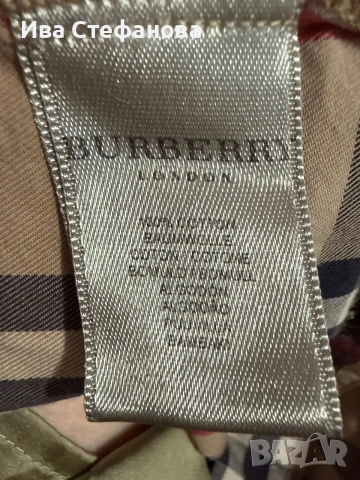  Оригинална памук памучна маркова 100% оригинала рокля риза Burberry Great Britain каре, снимка 18 - Рокли - 51709148