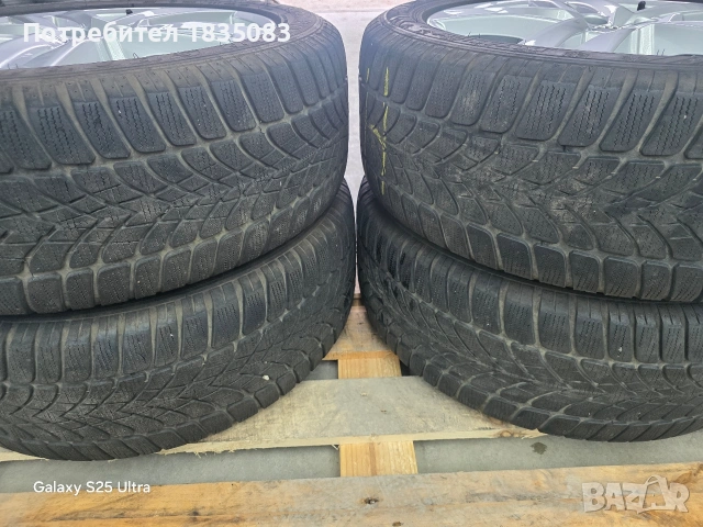 Лети джанти 17ки 5х112 Audi + зимни гуми 225/50/17 Dunlop, снимка 12 - Гуми и джанти - 54441174