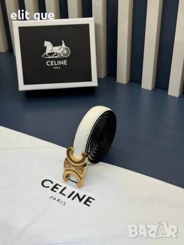 колан от естествена кожа в кутия celine 2см