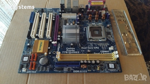 Дънна платка ASRock 775i945GZ Socket 775 CPU+FAN+RAM, снимка 5 - Дънни платки - 54001643