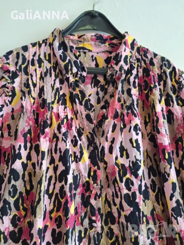 СТРАХОТНА ТУНИКА РИЗА ЕФЕКТЕН ДЕСЕН 2XL, снимка 2 - Туники - 54813007