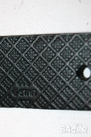 G-star черен колан от естествена кожа 80, снимка 6 - Колани - 54157438