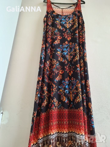 ДЪЛГА ЕФЕКТНА РОКЛЯ XL-2XL, снимка 4 - Рокли - 54672656