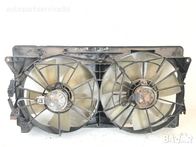 Вентилатор за радиатор за Toyota Celica 1.8 (2002) 16363-22060 / 16363-22050 / 263500-5321
