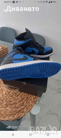 Air Jordan 1 MID размер 42,5, снимка 4 - Маратонки - 54868315
