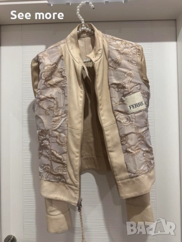 FERRE дамско яке естествена кожа S/M, снимка 4 - Якета - 54003592