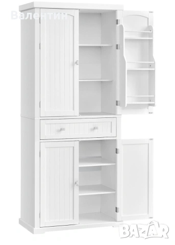 Висок шкаф с рафтове  VASAGLE, снимка 2 - Шкафове - 55046913