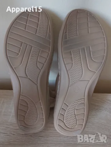 Zapatos вносни бежови сандали с анатомична стелка, 37, снимка 10 - Сандали - 55419681