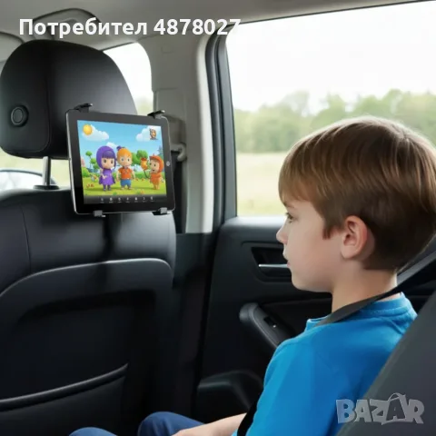 Стойка за телефон или таблет за автомобилна седалка – 360° въртене, снимка 8 - Аксесоари и консумативи - 55680218