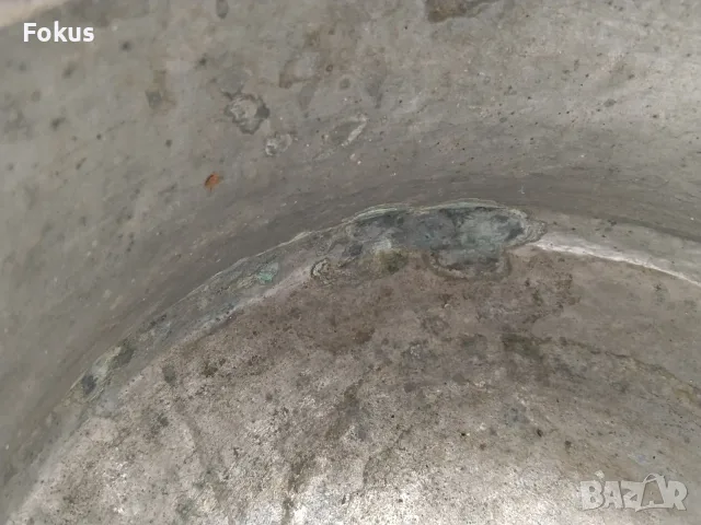 Старо голямо медно котле менче бакър, снимка 4 - Антикварни и старинни предмети - 55435982