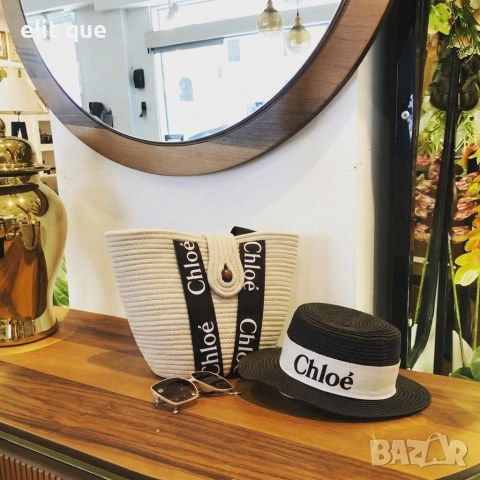 плажен комплект чанта и капела chloe