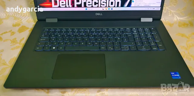 Dell Precision 7780/Core i7-13850HX/NVidia RTX Ada 2000 8GB/16GB RAM/512GB SSD/17.3 100% DCI-P3, снимка 9 - Лаптопи за работа - 55493825