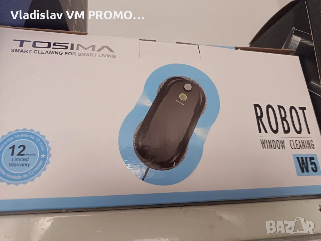 Робот за почистване на прозорци Tosima W5, снимка 2 - Кухненски роботи - 54247426