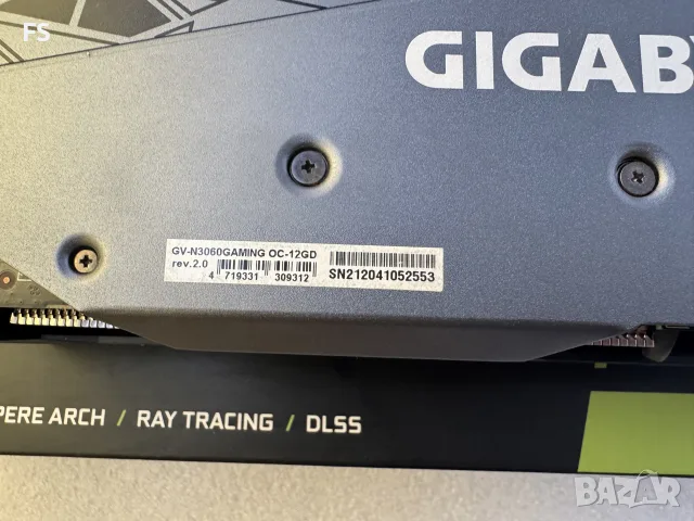 Nvidia Gigabyte RTX 3060 12 Gb GDDR6, снимка 3 - Видеокарти - 55535784