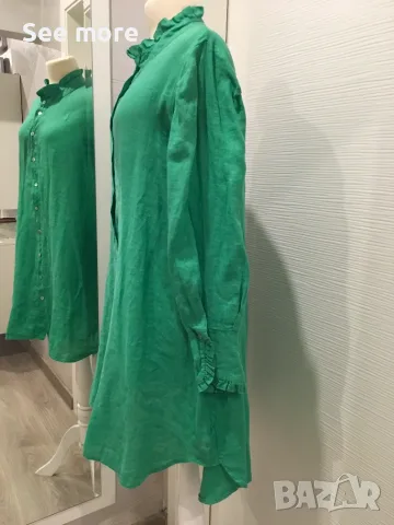 TIFFANI Italy 100% лен рокля S/M, снимка 6 - Рокли - 53573944