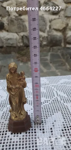 Красива статуетка Дева Мария с Младенеца, снимка 6 - Икони - 55553955