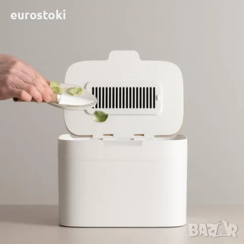 Мини кош за органични отпадъци за кухня KAZAI Elin, дизайнерски кош за биоотпадъци 4.5 л, снимка 3 - Кутии за съхранение - 55646877