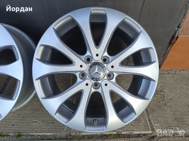 ОРИГИНАЛНИ джанти 17 ' цола 5x112 MERCEDES BENZ / МЕРЦЕДЕС 7,5J ET40 + датчици, снимка 10 - Гуми и джанти - 54544839
