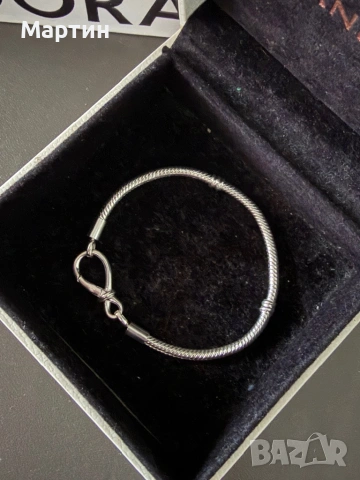 Pandora - infinity lock charm bracelet, снимка 2 - Гривни - 54493345