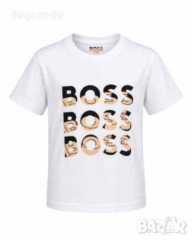 ♣️Тениска за момчета BOSS 2 3 4 5 6 8 10 12 14г., снимка 2 - Детски тениски и потници - 54813423