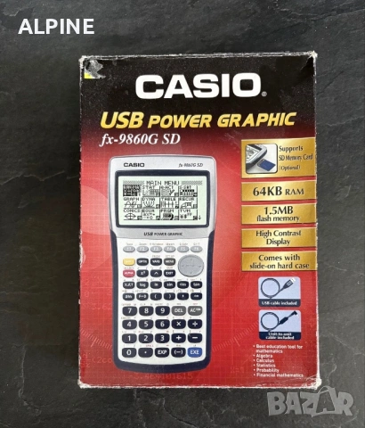 Графичен калкулатор CASIO fx 9860 G SD card, снимка 5 - Друга електроника - 54801052
