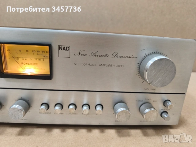 Стерео усилвател NAD 3030 Винтидж красавец , снимка 8 - Ресийвъри, усилватели, смесителни пултове - 54842483