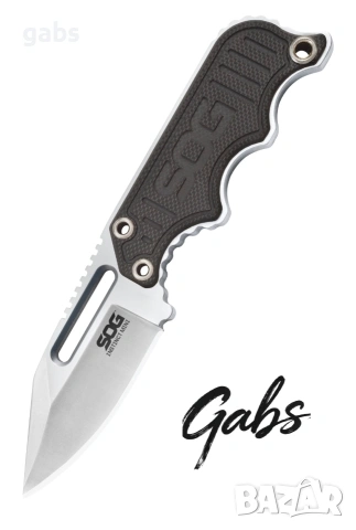 Малък тактически нож SOG Instinct Mini, неръждаема стомана 5CR15MOV, текстурирана G10 дръжка, снимка 3 - Ножове - 54369443
