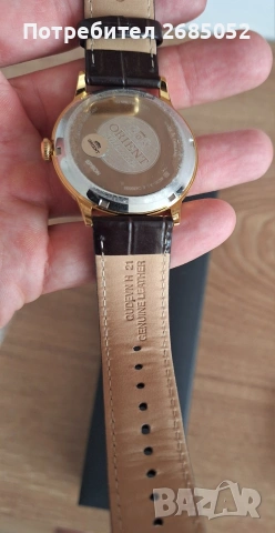 Мъжки автоматичен часовник Orient Bambino FAC00007W Roman Dials, снимка 4 - Мъжки - 55063637