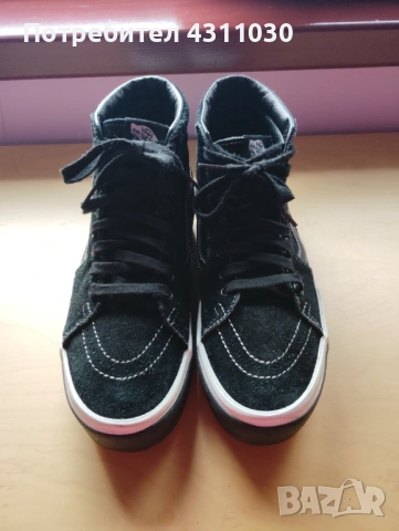 Vans Sk8-Hi Stacked (Suede) Black / Gum 40.5 номер, снимка 2 - Кецове - 54199631