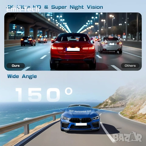 4K видеорегистратор за Audi 2019–2026 + ПОДАРЪК: Wireless CarPlay / Android Auto адаптер 2-в-1, снимка 5 - Аксесоари и консумативи - 55012199
