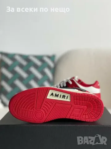 Amiri Skel Top Low Sneakers "Red/White/Black" Унисекс👟Мъжки Маратонки👟Дамски Маратонки Код ch9, снимка 4 - Маратонки - 55412486