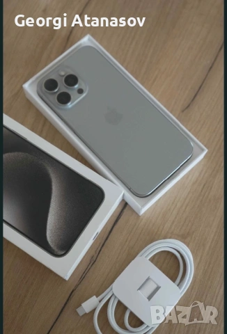 Продавам IPhone 15 pro max 100% battery , снимка 3 - Apple iPhone - 54559669