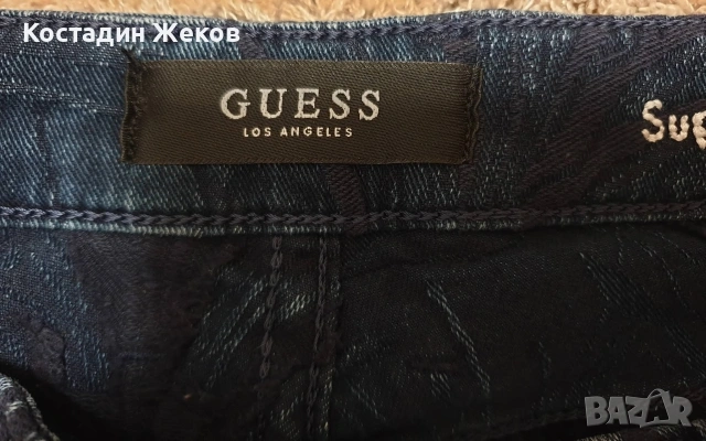 Дамски оригинални дънки Guess Super HIGH RISE  . Като нови. , снимка 7 - Дънки - 54129948