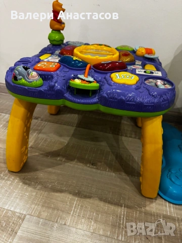 Детска интерактивна масичка VTech – светлини, звуци, разглобяеми крачета, снимка 2 - Музикални играчки - 55257009