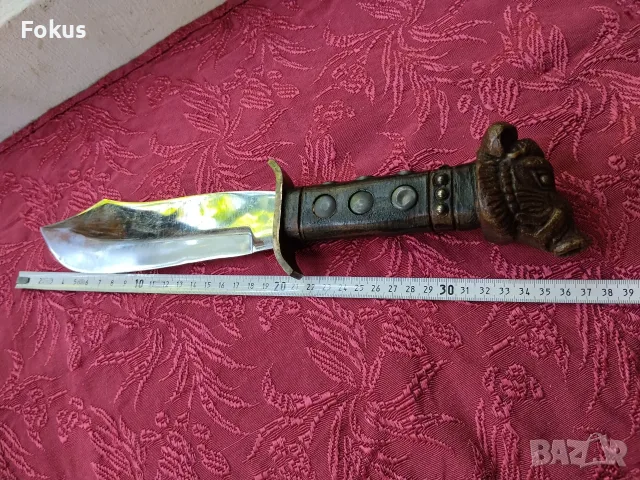 Български нож 1300 години България - глиган, снимка 7 - Антикварни и старинни предмети - 55353758