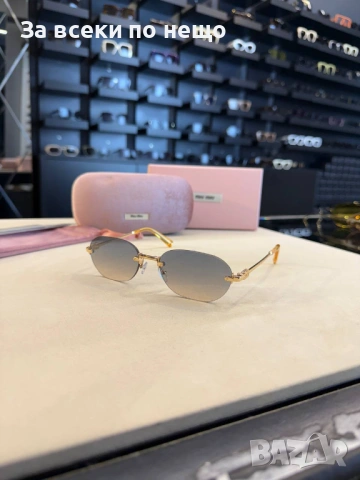 Miu Miu Слънчеви Очила С UV400 Защита С Подарък🎁Калъф И Кутия Миу Миу-Различни Цветове Код SK1722, снимка 2 - Слънчеви и диоптрични очила - 54898540