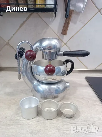Винтидж италианска кафеварка La Sorrentina (Atomic Design) – Отлично състояние! , снимка 11 - Антикварни и старинни предмети - 55450672
