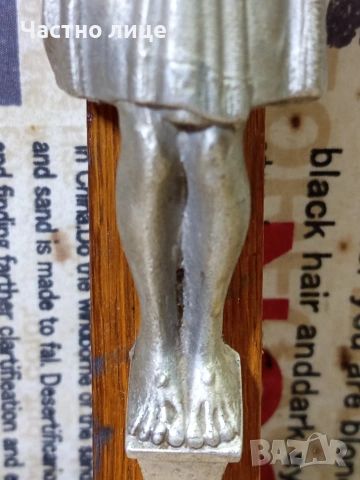 Старо разпятие/ кръст за стена, снимка 3 - Антикварни и старинни предмети - 54183600