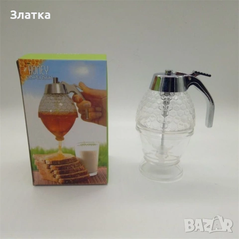 Бутилка-дозатор за мед, снимка 4 - Аксесоари за кухня - 54844077